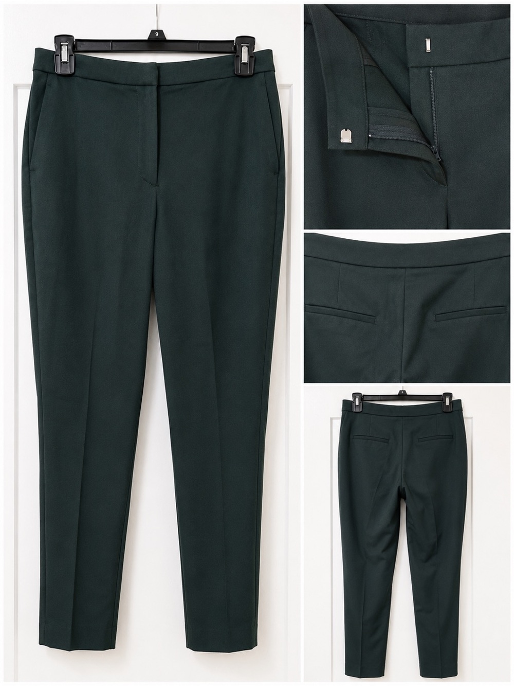 H&M Women's Dark Green Tailored Ankle Pants